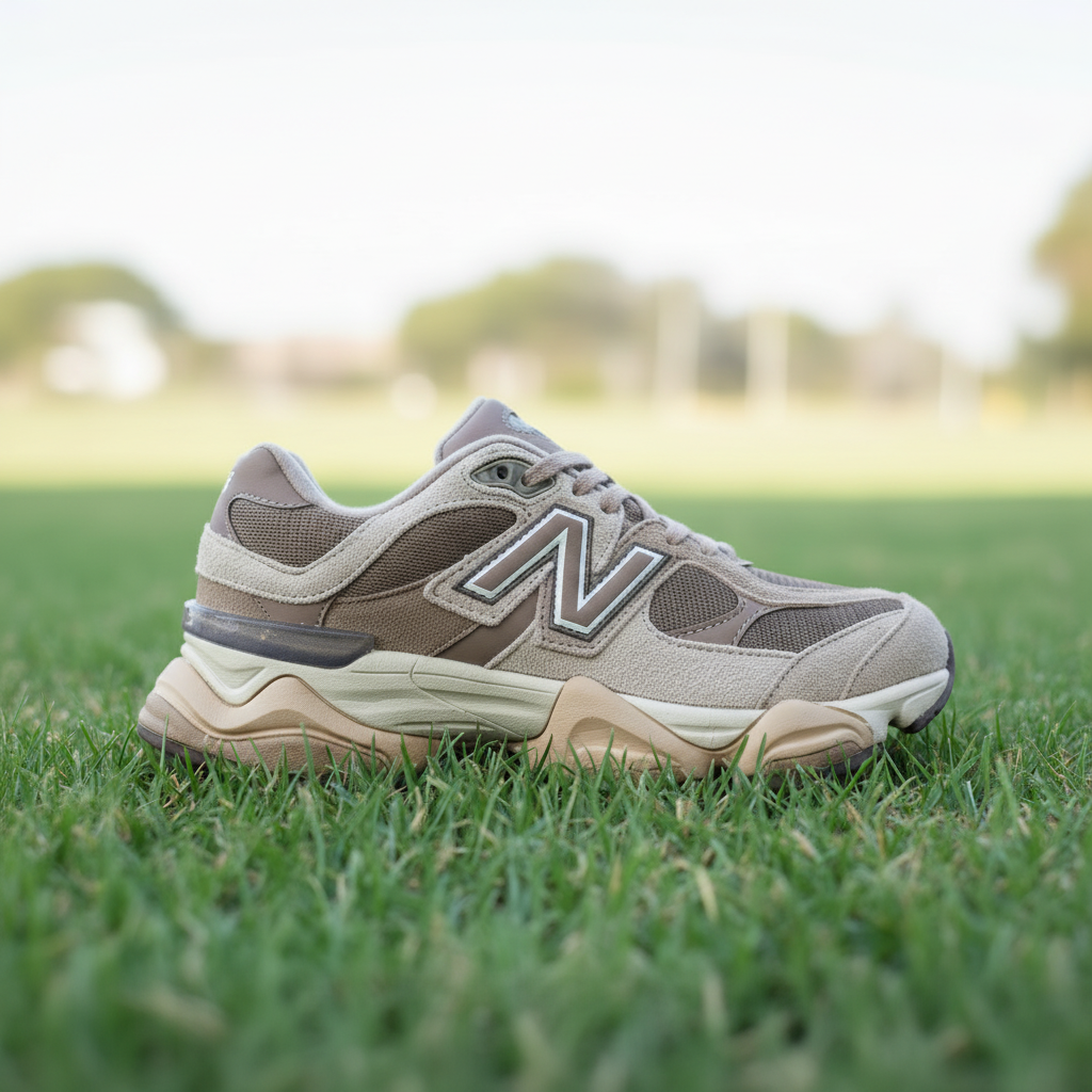 Chunky Retro Runner Sneakers – Premium Mesh & Suede Cushion Sole