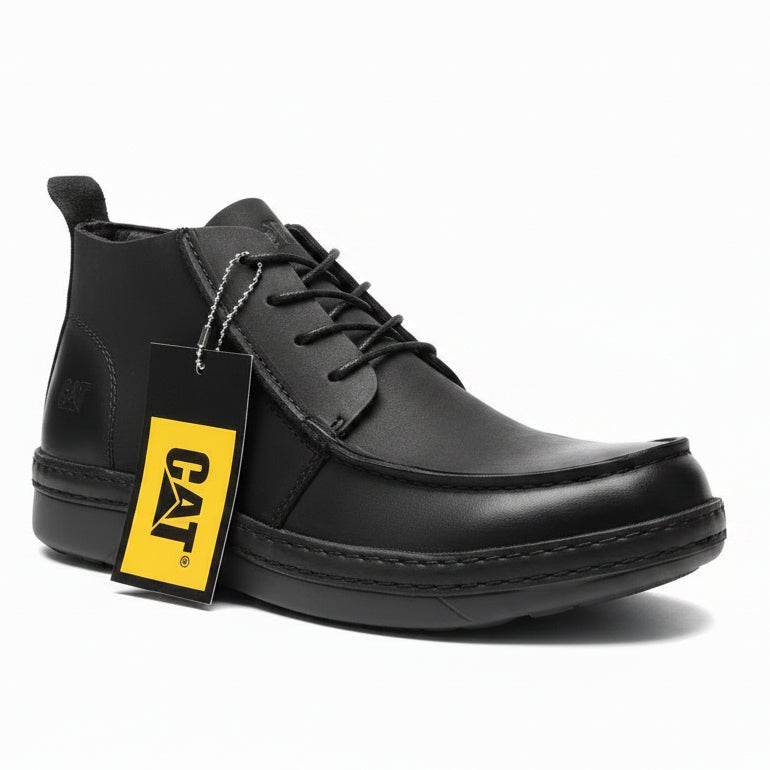 CAT black chukka boots with lace-up design — Taptan Shop Kenya