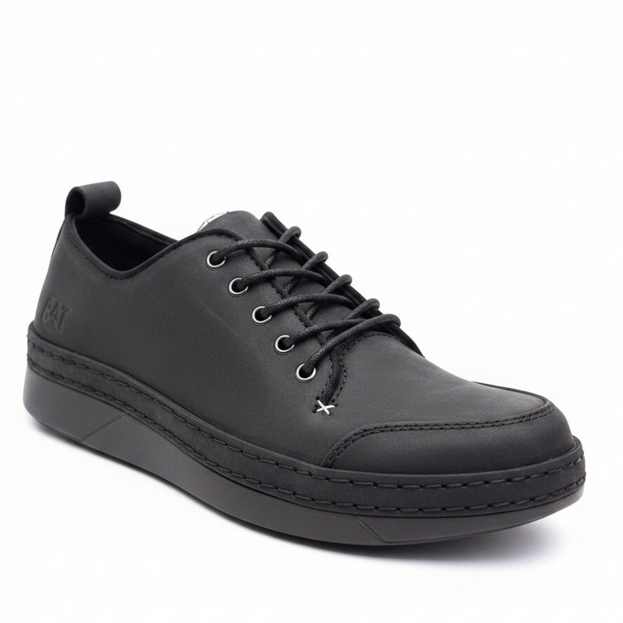All-black nubuck upper with tonal stitching & black sole