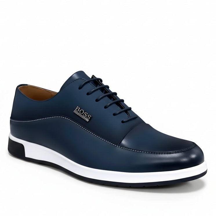 Men’s Premium Smart Casual Leather Shoes – Lightweight Office & Weekend Wear