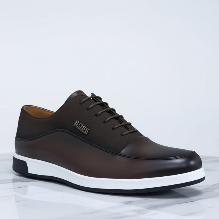 Men’s Premium Smart Casual Leather Shoes – Lightweight Office & Weekend Wear
