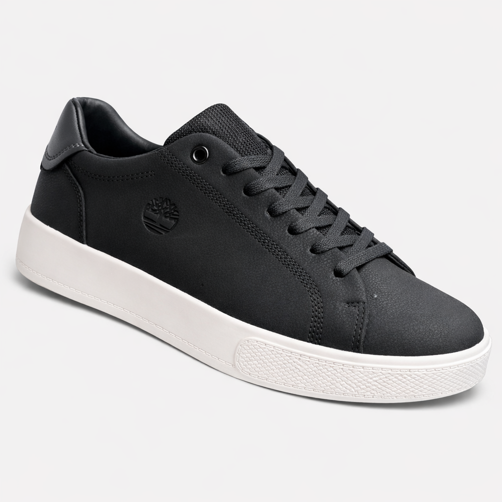 Timberland Premium Leather Low-Top Sneakers – Men’s Casual Comfort Shoes