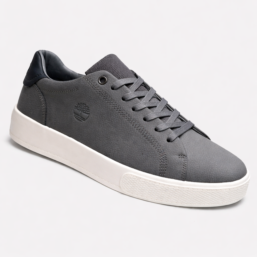 Timberland Premium Leather Low-Top Sneakers – Men’s Casual Comfort Shoes
