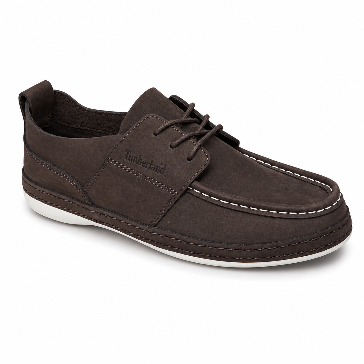 Men's Timberland Nubuck Moc-Toe Boat Shoes | Lace-Up Casual Loafers | CLK | Sizes 39-46