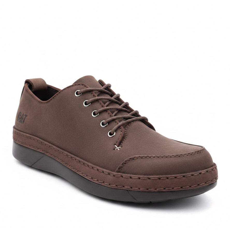 Rich dark brown nubuck with tonal stitching & dark brown sole