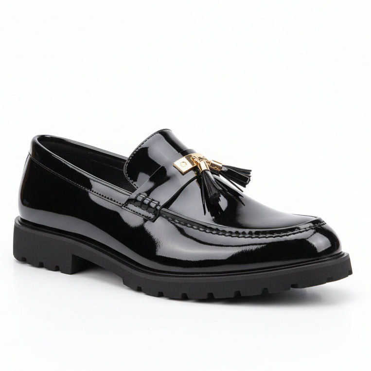 Monarch Glossy Loafers – Luxury Formal Slip-On Dress Shoes for Men_SLOZXAE