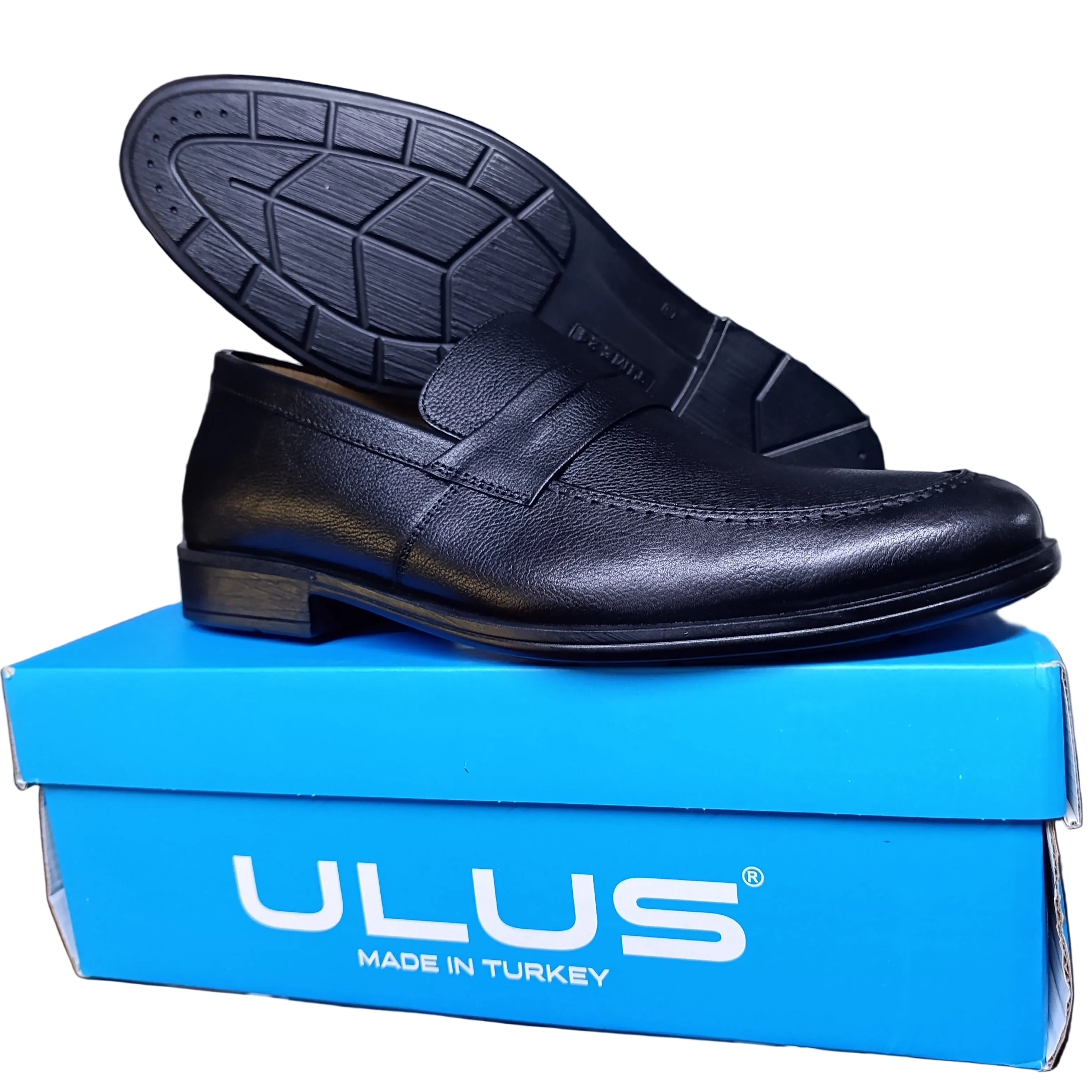 Men's ULUS Turkey Leather Penny Loafer Shoes | Formal Slip-On | ZK | Sizes 40–45