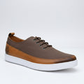 Men's Timberland inspired mocha brown casual leather sneakers with white sole — Taptan Shop Kenya