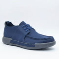 Men's Moc-Toe Boat Shoes | Casual Leather Lace-Up Shoes | Classic Deck Style | CLK | Sizes 39-46