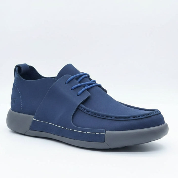 Men's Moc-Toe Boat Shoes | Casual Leather Lace-Up Shoes | Classic Deck Style | CLK | Sizes 39-46