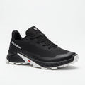 	All-black ripstop upper with white/red accent detailing & white lug outsole