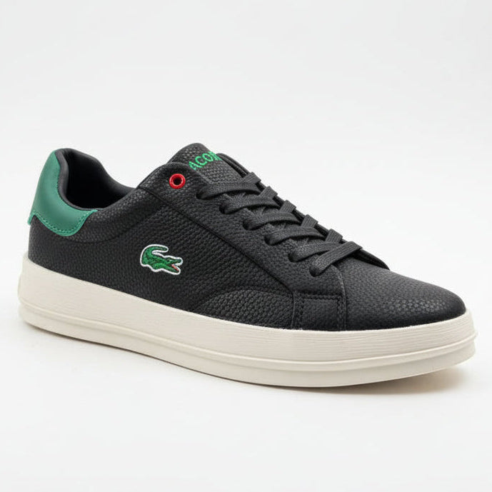 Lacoste Premium Leather Low-Top Sneakers – Classic Men’s Casual Shoes