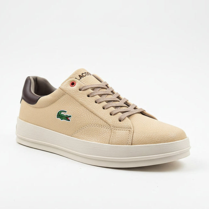 Lacoste Premium Leather Low-Top Sneakers – Classic Men’s Casual Shoes
