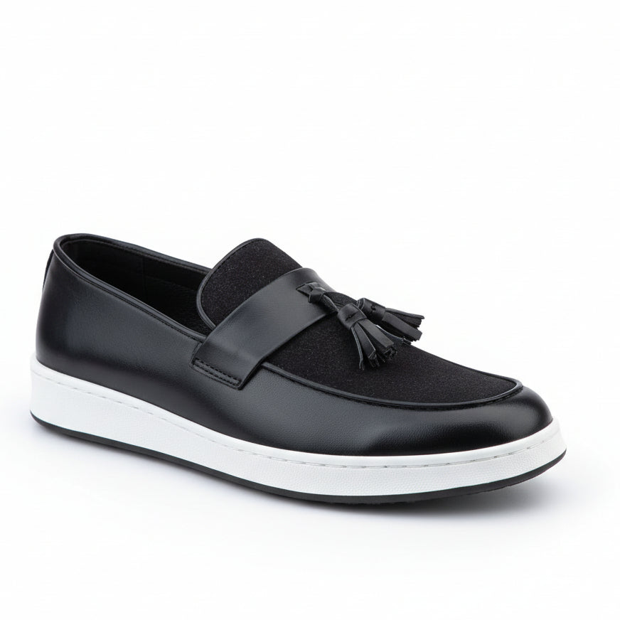 Luxury Tassel Leather Loafers – Elegant Slip-On Smart Casual & Formal Comfort Shoes