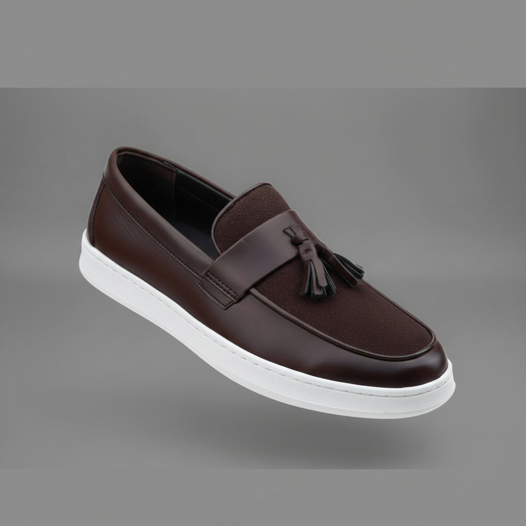 Luxury Tassel Leather Loafers – Elegant Slip-On Smart Casual & Formal Comfort Shoes