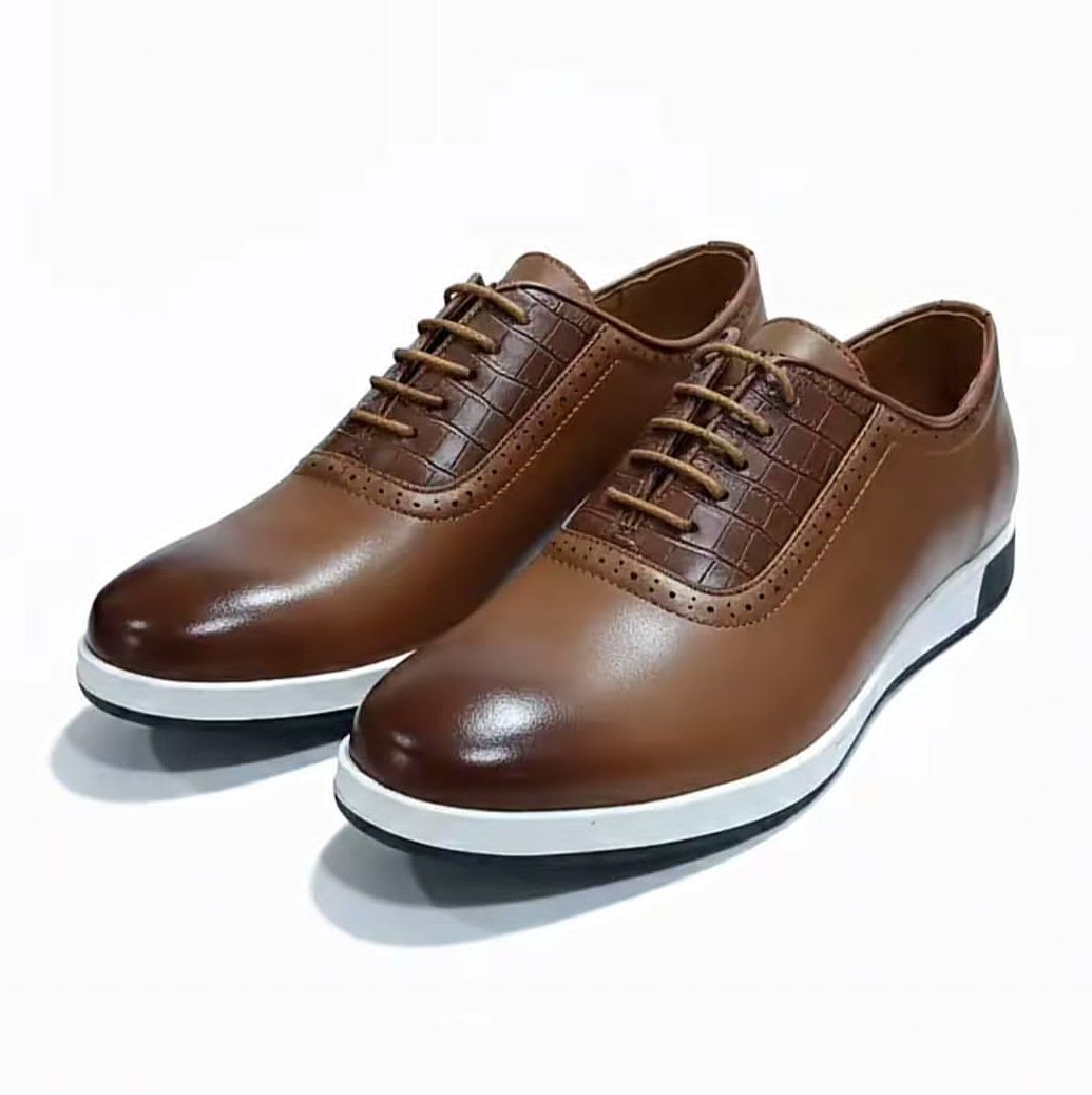 Men’s Smart Casual Leather Shoes – Modern Office & Weekend Wear_SLOGL18