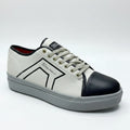 Luxury Contrast Toe Sneakers – Premium Casual Lace-Up Shoes