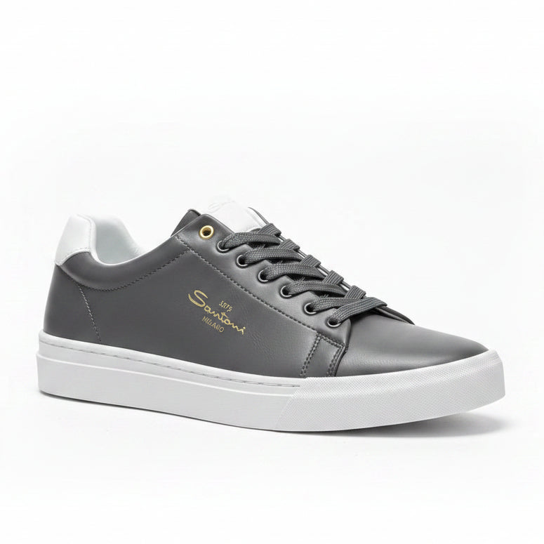 Santoni Milano Premium Casual Sneakers – Luxury Comfort Lace-Up Shoes for Men