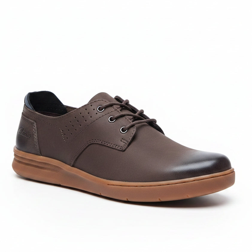 Men's Clarks Nubuck Leather Lace-Up Casual Shoes | Gum Sole Derby Shoes | CLK | Sizes 39–46