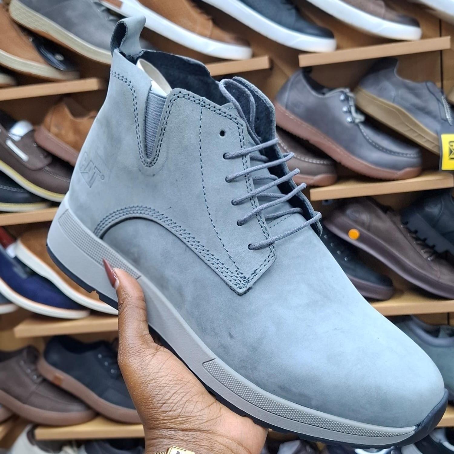 Men's Caterpillar CAT Nubuck Leather Ankle Boots | Lace-Up Casual Boots | GG | Sizes 40–45