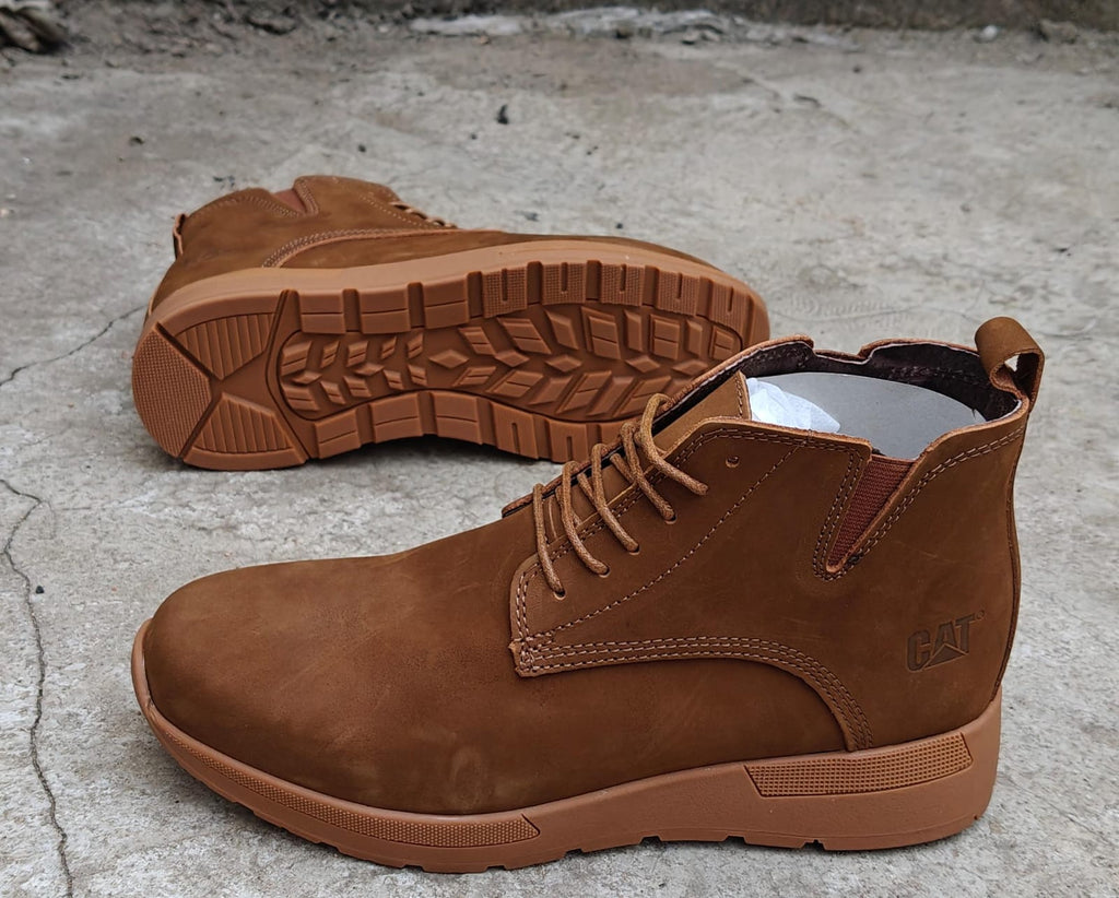 Men's Caterpillar CAT Nubuck Leather Ankle Boots | Lace-Up Casual Boots | GG | Sizes 40–45