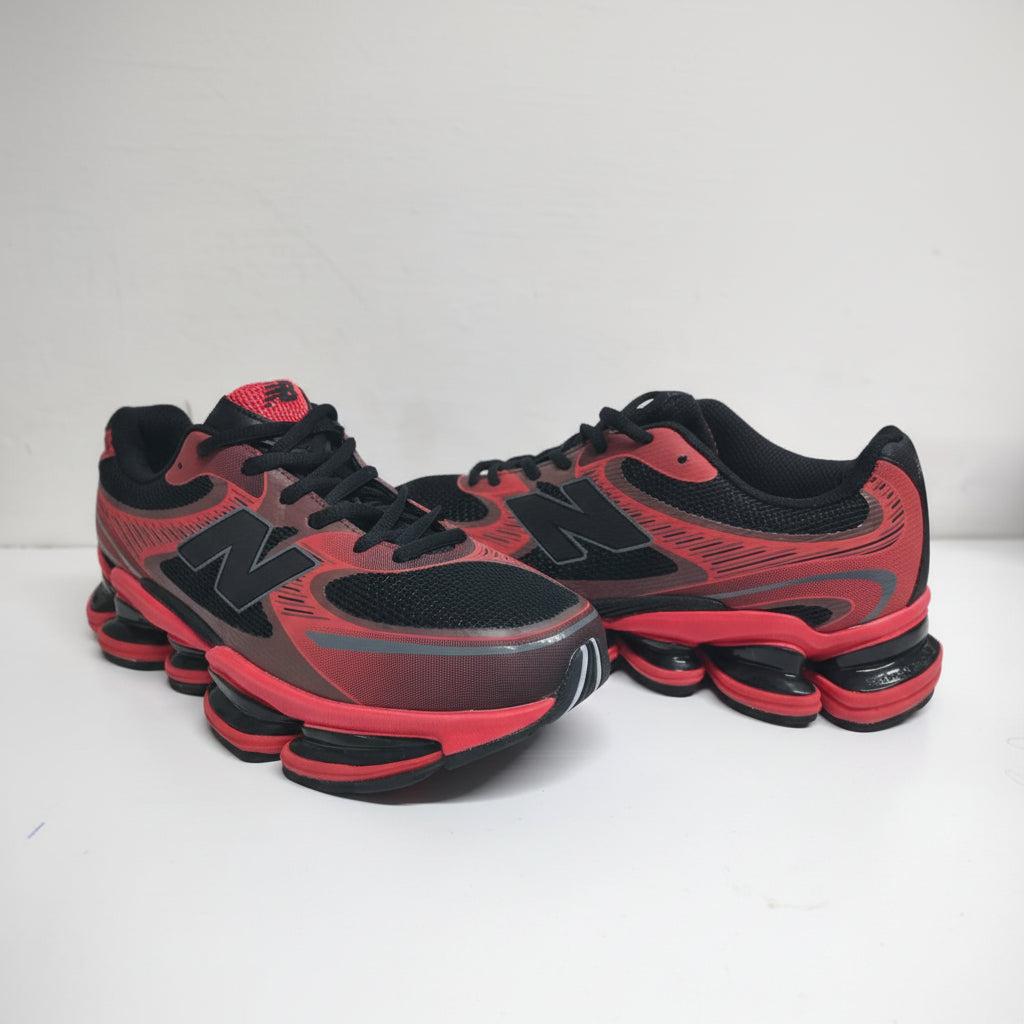 Men’s Red Air-Pod Running Sneakers – Breathable Performance Sports Shoes