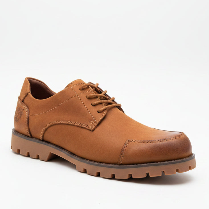 Classic warm tan nubuck with tonal gum lug sole