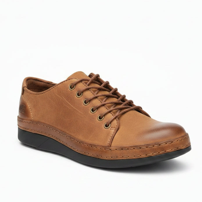 CAT Men's Casual Lace-Up Shoes | Leather Low-Top Shoes | Everyday Comfort & Style | CLK | Sizes 39-46