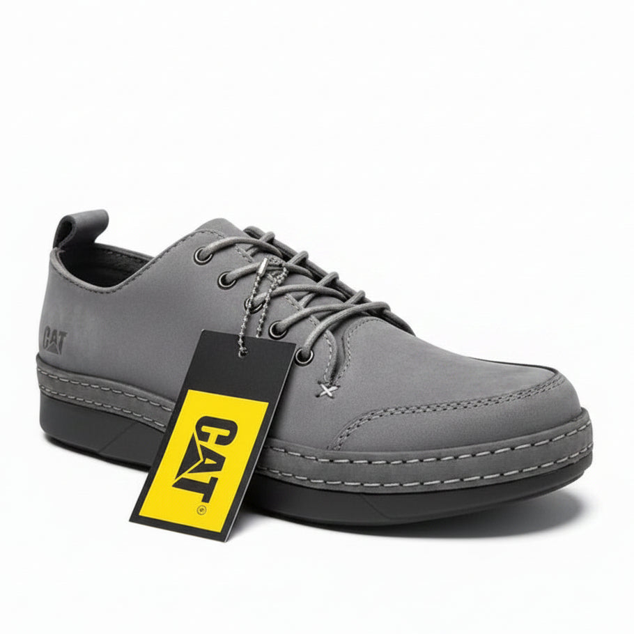 CAT Men's Moc-Toe Lace-Up Shoes | Casual Leather-Style Shoes | CLK | Sizes 39-46